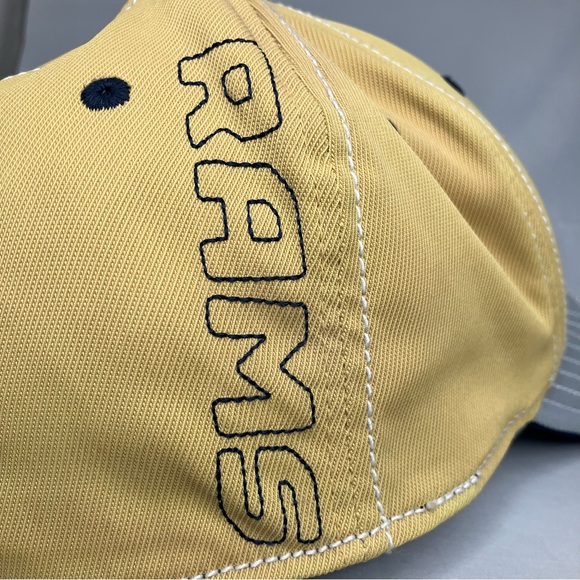 ☀️ Reebok St. Louis Rams NFL Football Dad Gold/Gray Y2K Vintage - Picture 7 of 9